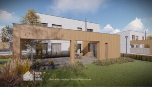 Projekt domu Bieszczadzki 05 - widok na obszerny taras