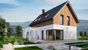 Projekt domu Tatrzański 04 - widok na taras ogrodowy